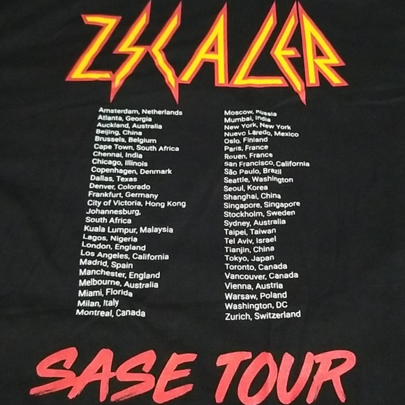 ZSCALER SASE CONCERT T-SHIRT - Picture 9 of 12